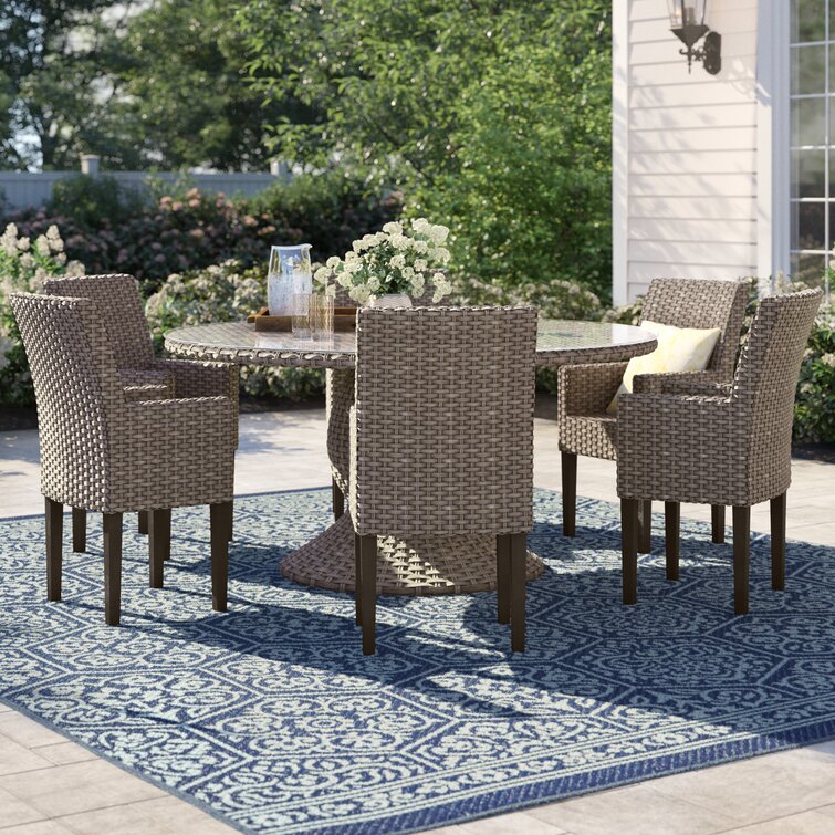 6 person patio discount dining table set